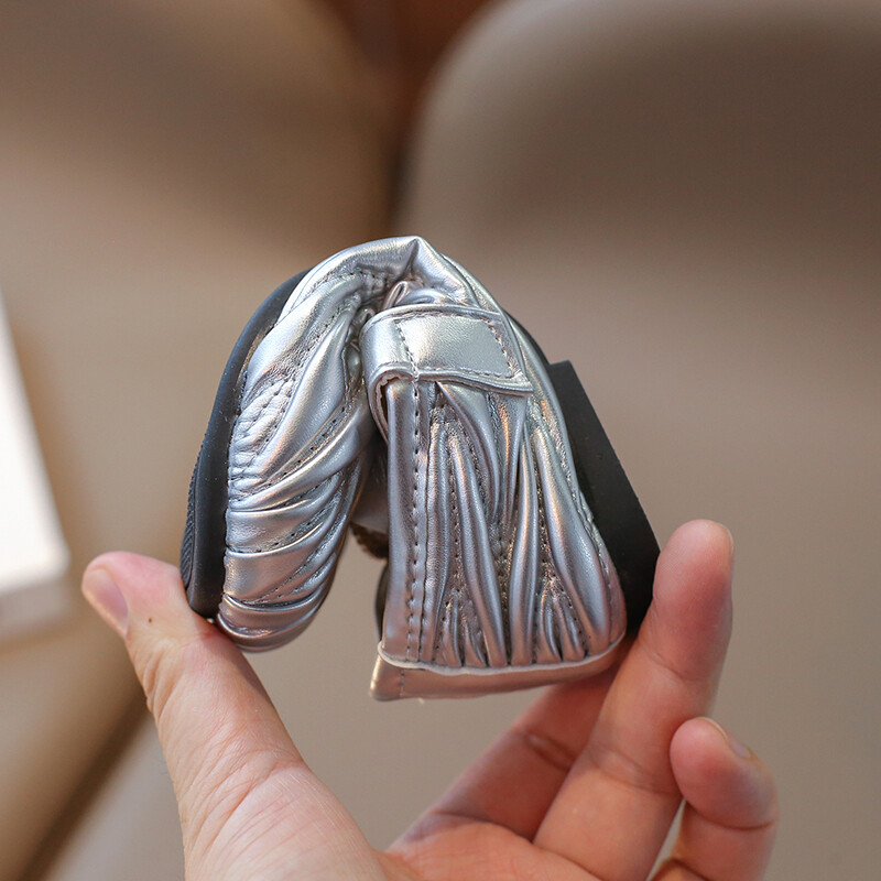 Νέα κοριτσίστικα παπούτσια Princess με πλισέ Μαύρη Μόδα Φθινοπωρινή Παιδική Μαίρη Τζέινς Καθημερινά ρηχά παιδικά ίσια παπούτσια 21-35 με όλους τους αγώνες