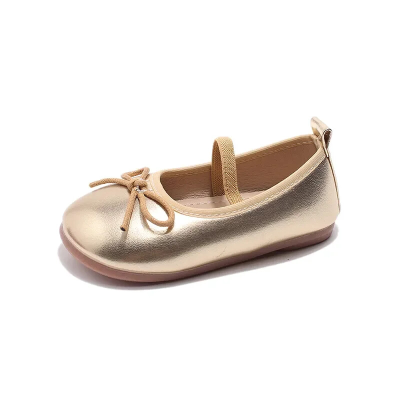 Παπούτσια για κορίτσια Παιδικά παπούτσι με ελαστική μπάντα για μωρά 2024 Φθινόπωρο παιδικό κορίτσι λουστρίνι φλατ Princess Mary Janes Παπούτσια για 23