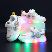 Zapatillas Fashion Kid LED Light Shoe 2023 Kid Ērti ikdienas apavi Luminous meiteņu apavi zēnu sporta apavi Bērnu apavi Tênis