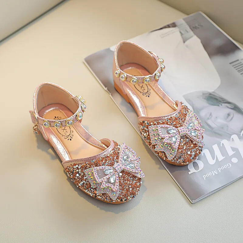 Nove dječje cipele za princeze za djevojčice Svjetlucave dječje dječje cipele za ples Bling Bling Party Ležerne sandale za malu djevojčicu