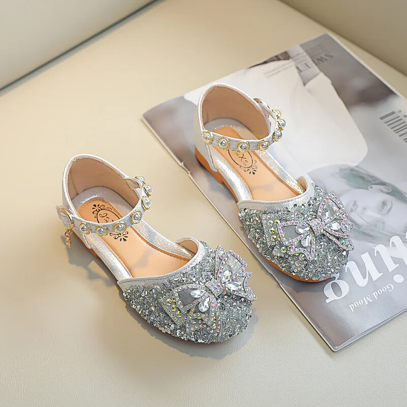 Nove dječje cipele za princeze za djevojčice Svjetlucave dječje dječje cipele za ples Bling Bling Party Ležerne sandale za malu djevojčicu