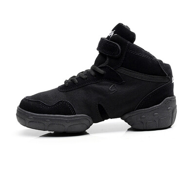 Pieaugušiem bērniem Vīriešu sieviešu audekla ādas moderno deju apavi Džeza apavi ar gumijas zoli iekštelpās un ārā, augsti zābaki