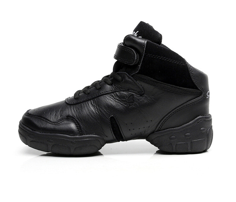 Pieaugušiem bērniem Vīriešu sieviešu audekla ādas moderno deju apavi Džeza apavi ar gumijas zoli iekštelpās un ārā, augsti zābaki