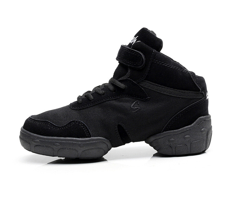 Pieaugušiem bērniem Vīriešu sieviešu audekla ādas moderno deju apavi Džeza apavi ar gumijas zoli iekštelpās un ārā, augsti zābaki