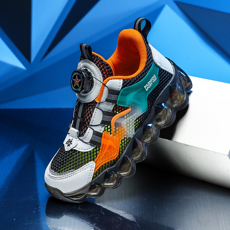 Παπούτσια γονέα-παιδιού γυναικεία νέα φθινοπωρινά παχιά σόλα running περιστροφική πόρπη παιδικά αθλητικά casual παπούτσια για κορίτσια και αγόρια