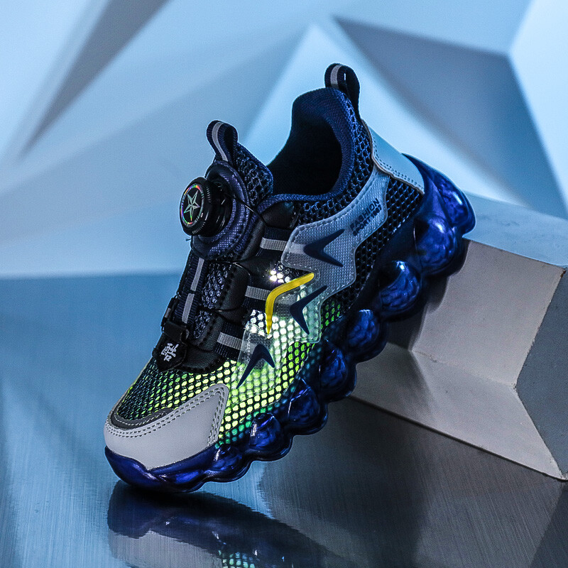 Παπούτσια γονέα-παιδιού γυναικεία νέα φθινοπωρινά παχιά σόλα running περιστροφική πόρπη παιδικά αθλητικά casual παπούτσια για κορίτσια και αγόρια