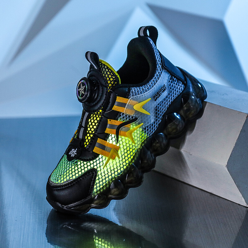 Παπούτσια γονέα-παιδιού γυναικεία νέα φθινοπωρινά παχιά σόλα running περιστροφική πόρπη παιδικά αθλητικά casual παπούτσια για κορίτσια και αγόρια