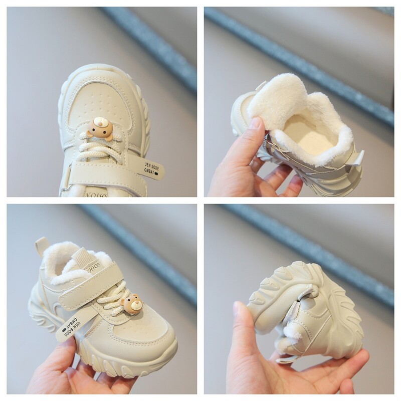 Zimske dječje pamučne cipele 2024. Sportske cipele za dječake Plus baršunaste i zadebljane cipele za djevojčice Tatine cipele Udobne tople dječje ležerne tenisice