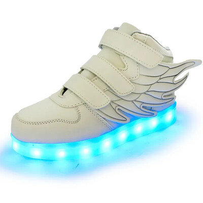 Izmērs 25-37 Kid Luminous kedas zēniem Meiteņu Led kedas ar gaišu zoli apgaismotas kurpes Bērnu mirdzošas kedas