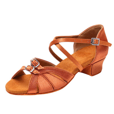 HROYL Ballroom Latīņamerikas deju apavi Sieviešu Sieviešu Bērnu Deju Apavi meitenēm Soft Tango Jazz Salsa Party Sandal Dropshipping
