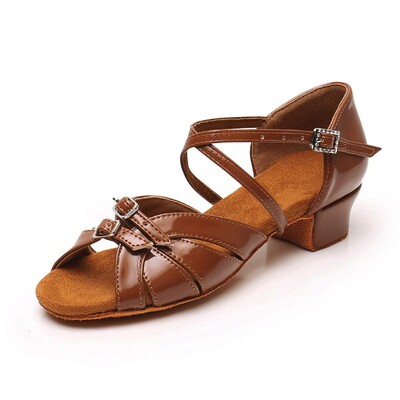 HROYL Ballroom Latīņamerikas deju apavi Sieviešu Sieviešu Bērnu Deju Apavi meitenēm Soft Tango Jazz Salsa Party Sandal Dropshipping