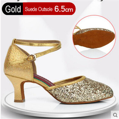 Sieviešu profesionāla mīksta gumijas zole āra iekštelpām ar slēgtu purngalu, moderna/ samba/ tango/ balles zāle/ salsa/ latīņu deju apavi