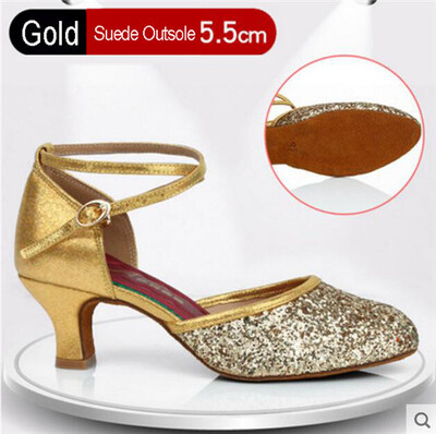 Sieviešu profesionāla mīksta gumijas zole āra iekštelpām ar slēgtu purngalu, moderna/ samba/ tango/ balles zāle/ salsa/ latīņu deju apavi