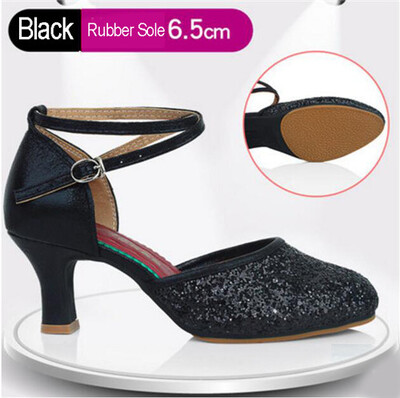 Sieviešu profesionāla mīksta gumijas zole āra iekštelpām ar slēgtu purngalu, moderna/ samba/ tango/ balles zāle/ salsa/ latīņu deju apavi