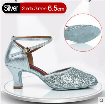 Sieviešu profesionāla mīksta gumijas zole āra iekštelpām ar slēgtu purngalu, moderna/ samba/ tango/ balles zāle/ salsa/ latīņu deju apavi