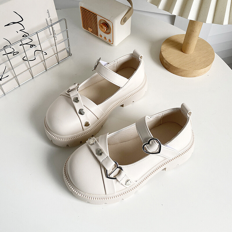 Proljetne djevojačke Mary Janes platforma Lolita plitke dječje kožne cipele crne bijege elegantne neklizajuće mat dječje ravne cipele 27-36