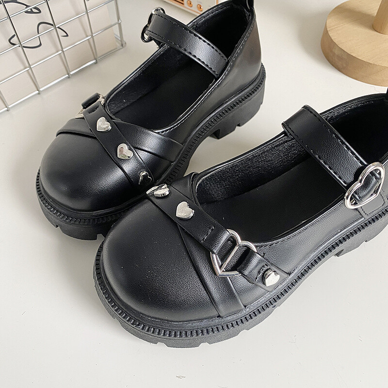 Proljetne djevojačke Mary Janes platforma Lolita plitke dječje kožne cipele crne bijege elegantne neklizajuće mat dječje ravne cipele 27-36