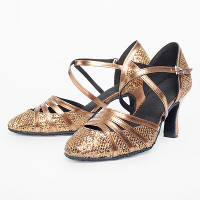 USHINE balles deju apavi sievietēm mirdzoši modernu deju apavi Salsa balles tango latīņu apavi