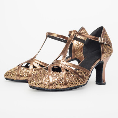 USHINE balles deju apavi sievietēm mirdzoši modernu deju apavi Salsa balles tango latīņu apavi