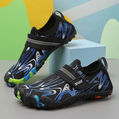 Nyári gyerekeknek strand mezítlábas cipők vízi tengeri úszás aqua Aquashoes gyerekeknek szörfözés korall Waterschoenen fiúk lányok cipői