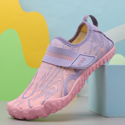 Nyári gyerekeknek strand mezítlábas cipők vízi tengeri úszás aqua Aquashoes gyerekeknek szörfözés korall Waterschoenen fiúk lányok cipői