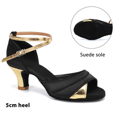Γυναικεία παπούτσια χορού για χορευτικές γυναίκες/κορίτσια/γυναικεία αίθουσα χορού Latin Modern Tango&Salsa 5/7,5CM Παπούτσια προπόνησης με τακούνι