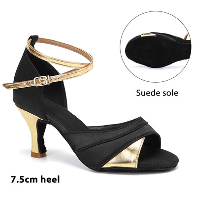 Γυναικεία παπούτσια χορού για χορευτικές γυναίκες/κορίτσια/γυναικεία αίθουσα χορού Latin Modern Tango&Salsa 5/7,5CM Παπούτσια προπόνησης με τακούνι