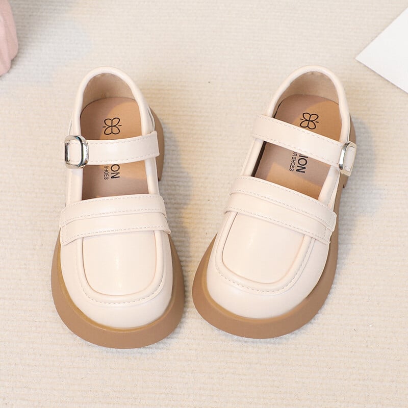 Δερμάτινα παπούτσια για κορίτσια για πάρτι γάμου Απλή μασίφ μαύρα παιδικά UK Uniform σχολικά παπούτσια Παιδικά παπούτσια Performance Άνοιξη φθινόπωρο