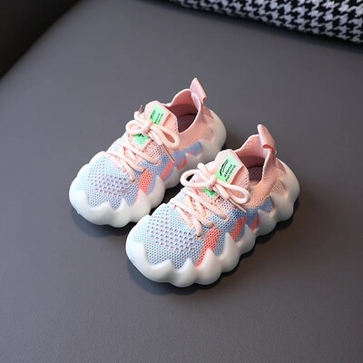 2022. gada vasara, jauni bērnu ikdienas apavi Zēnu korejiešu stila elpojoši sporta apavi Sieviešu pretslīdes apavi ar mīkstu apakšu