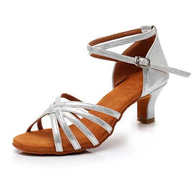 CLYFAN profesionālais papēdis 7cm/5cm satīns bez mezgla Salsa tango balles latīņu deju apavi sievietei Zapatos De Baile Latino Mujer