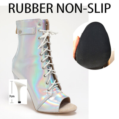 Trend Stilettos Jazz Dance iekštelpu zamšādas zole, pielāgojama Latīņamerikas dejām brīvā dabā Seksīgi stilettos liela izmēra zābaciņi