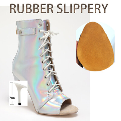 Trend Stilettos Jazz Dance iekštelpu zamšādas zole, pielāgojama Latīņamerikas dejām brīvā dabā Seksīgi stilettos liela izmēra zābaciņi