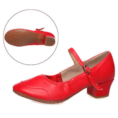 Plesne cipele za žene Djevojke Dame Latin Ballroom Moderne salsa plesne cipele Zatvoreni prsti Četvrtasti ples Mekani gumeni potplat