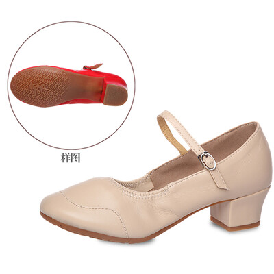 Plesne cipele za žene Djevojke Dame Latin Ballroom Moderne salsa plesne cipele Zatvoreni prsti Četvrtasti ples Mekani gumeni potplat