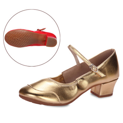 Plesne cipele za žene Djevojke Dame Latin Ballroom Moderne salsa plesne cipele Zatvoreni prsti Četvrtasti ples Mekani gumeni potplat