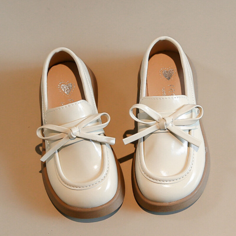 Άνοιξη Φθινόπωρο Παιδιά Μαύρα Μοκασίνια Μόδα Breathable Girls Princess Δερμάτινα Παπούτσια Causal Thick Soled Παιδικά Σχολικά Μονά Παπούτσια