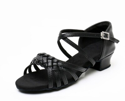 Jaunas baltas ādas meiteņu balles deju apavi bērniem ar zemu papēžu kurpes sievietēm sievietēm latīņu deju apavi Profesionāli bērnu deju apavi