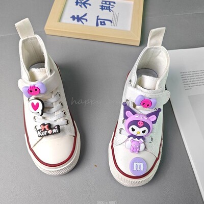 Prekrasne Kuromi Melody Dječje platnene cipele Tenisice za trčanje za djevojčice Proljetna moda Tinejdžerske dječje cipele za dječake Ležerne cipele 26-37