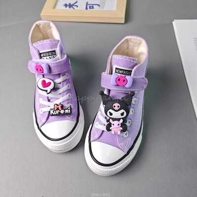 Prekrasne Kuromi Melody Dječje platnene cipele Tenisice za trčanje za djevojčice Proljetna moda Tinejdžerske dječje cipele za dječake Ležerne cipele 26-37