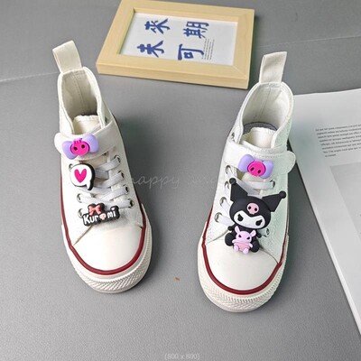 Prekrasne Kuromi Melody Dječje platnene cipele Tenisice za trčanje za djevojčice Proljetna moda Tinejdžerske dječje cipele za dječake Ležerne cipele 26-37