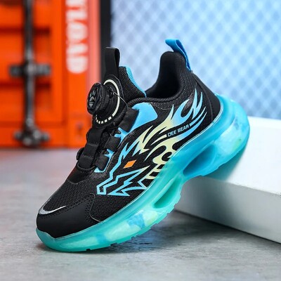 Ag.Dog Boys Φθινοπωρινά/Χειμώνα αντιολισθητικά αθλητικά παπούτσια με μαλακό κάτω μέρος με περιστρεφόμενη πόρπη για παιδιά Παιδιά Online Trend για τρέξιμο με αναπνέει