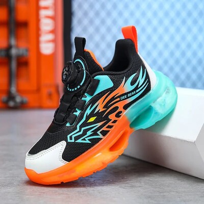 Ag.Dog Boys Φθινοπωρινά/Χειμώνα αντιολισθητικά αθλητικά παπούτσια με μαλακό κάτω μέρος με περιστρεφόμενη πόρπη για παιδιά Παιδιά Online Trend για τρέξιμο με αναπνέει