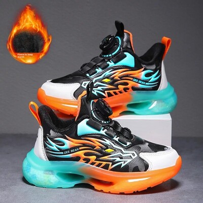 Ag.Dog Boys Φθινοπωρινά/Χειμώνα αντιολισθητικά αθλητικά παπούτσια με μαλακό κάτω μέρος με περιστρεφόμενη πόρπη για παιδιά Παιδιά Online Trend για τρέξιμο με αναπνέει