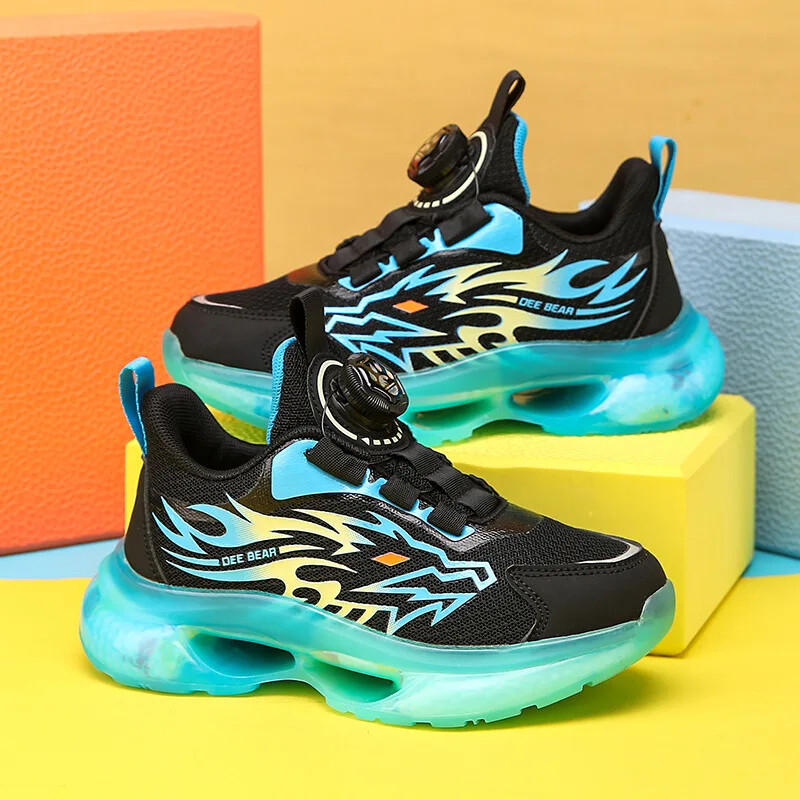 Ag.Dog Boys Φθινοπωρινά/Χειμώνα αντιολισθητικά αθλητικά παπούτσια με μαλακό κάτω μέρος με περιστρεφόμενη πόρπη για παιδιά Παιδιά Online Trend για τρέξιμο με αναπνέει