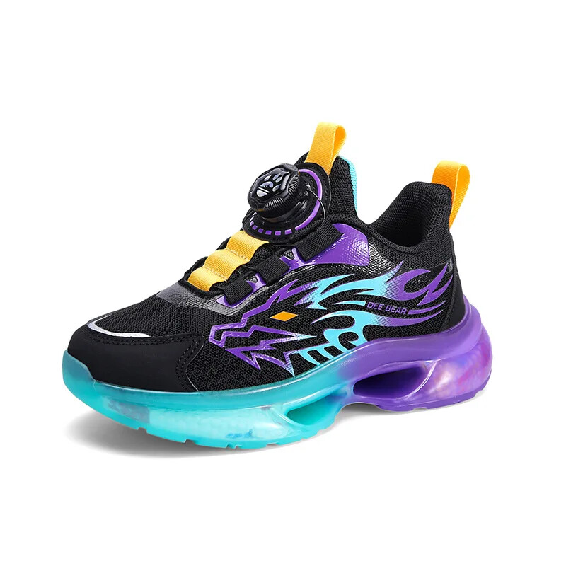 Ag.Dog Boys Φθινοπωρινά/Χειμώνα αντιολισθητικά αθλητικά παπούτσια με μαλακό κάτω μέρος με περιστρεφόμενη πόρπη για παιδιά Παιδιά Online Trend για τρέξιμο με αναπνέει