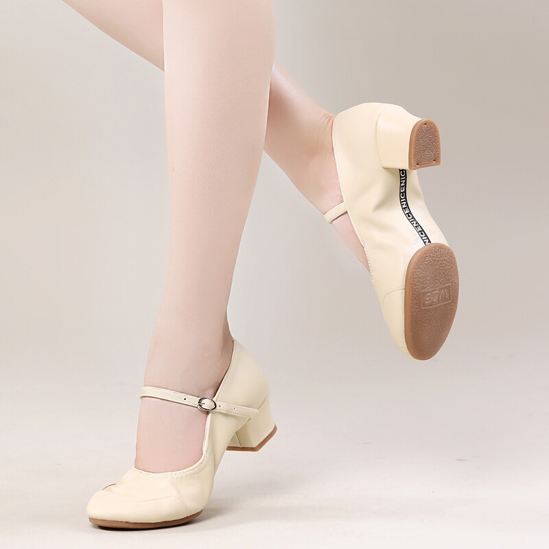 Plesne cipele za žene Djevojke Dame Latin Ballroom Moderne salsa plesne cipele Zatvoreni prsti Četvrtasti ples Mekani gumeni potplat