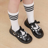 Κοριτσίστικα Princess Δερμάτινα Παπούτσια Lolita Style Bowknot Παιδική Μόδα Mary Jane Παπούτσια Κόκκινο κρασί Παιδικό γαμήλιο πάρτι Παπούτσια αιτιατού