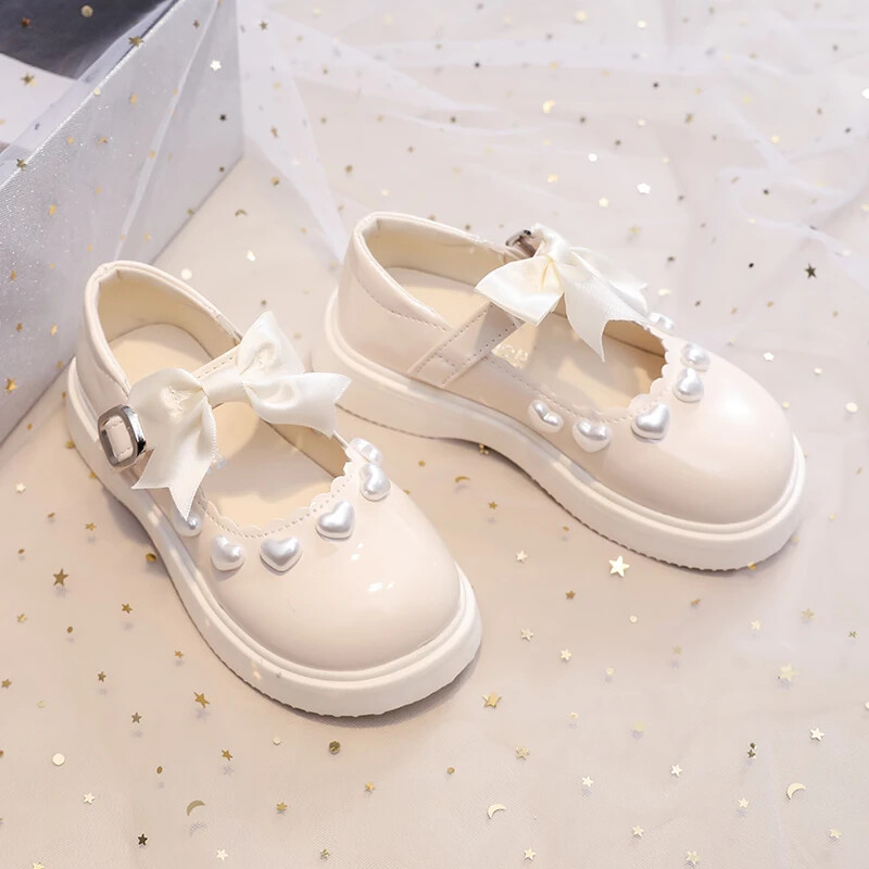 Κοριτσίστικα Princess Δερμάτινα Παπούτσια Lolita Style Bowknot Παιδική Μόδα Mary Jane Παπούτσια Κόκκινο κρασί Παιδικό γαμήλιο πάρτι Παπούτσια αιτιατού