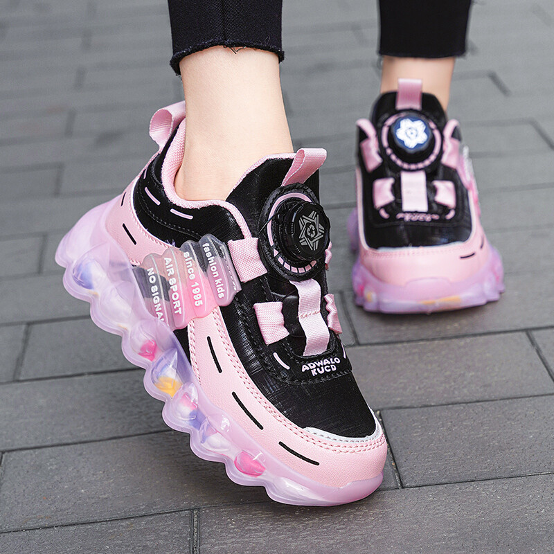 Dječaci Djevojčice Ležerne cipele Mrežaste Prozračne Dječje Sportske Ružičasto Ljubičaste Cipele Tenisice Ležerne Nova moda Studentske cipele Veličina 27-38