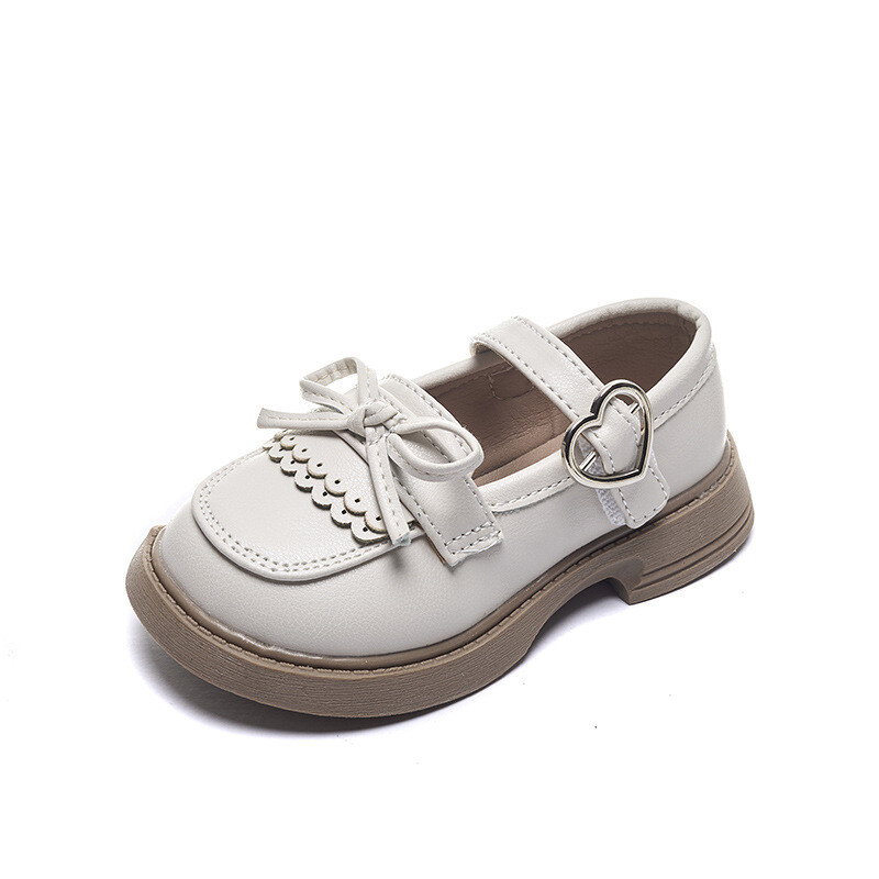 Divattervezés lányoknak, Oxfords 2024 tavaszi őszi gyerekeknek puha PU bőr cipő lányoknak, iskolai alkalmi cipők bézs, fekete